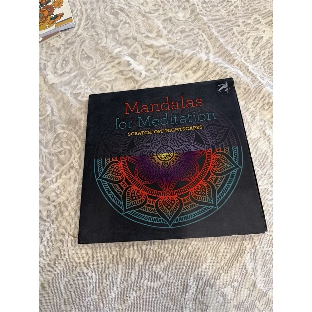 Mandalas For Meditation: Scratch-Off Nightscapes 3 Pages W/ Small Scratches.